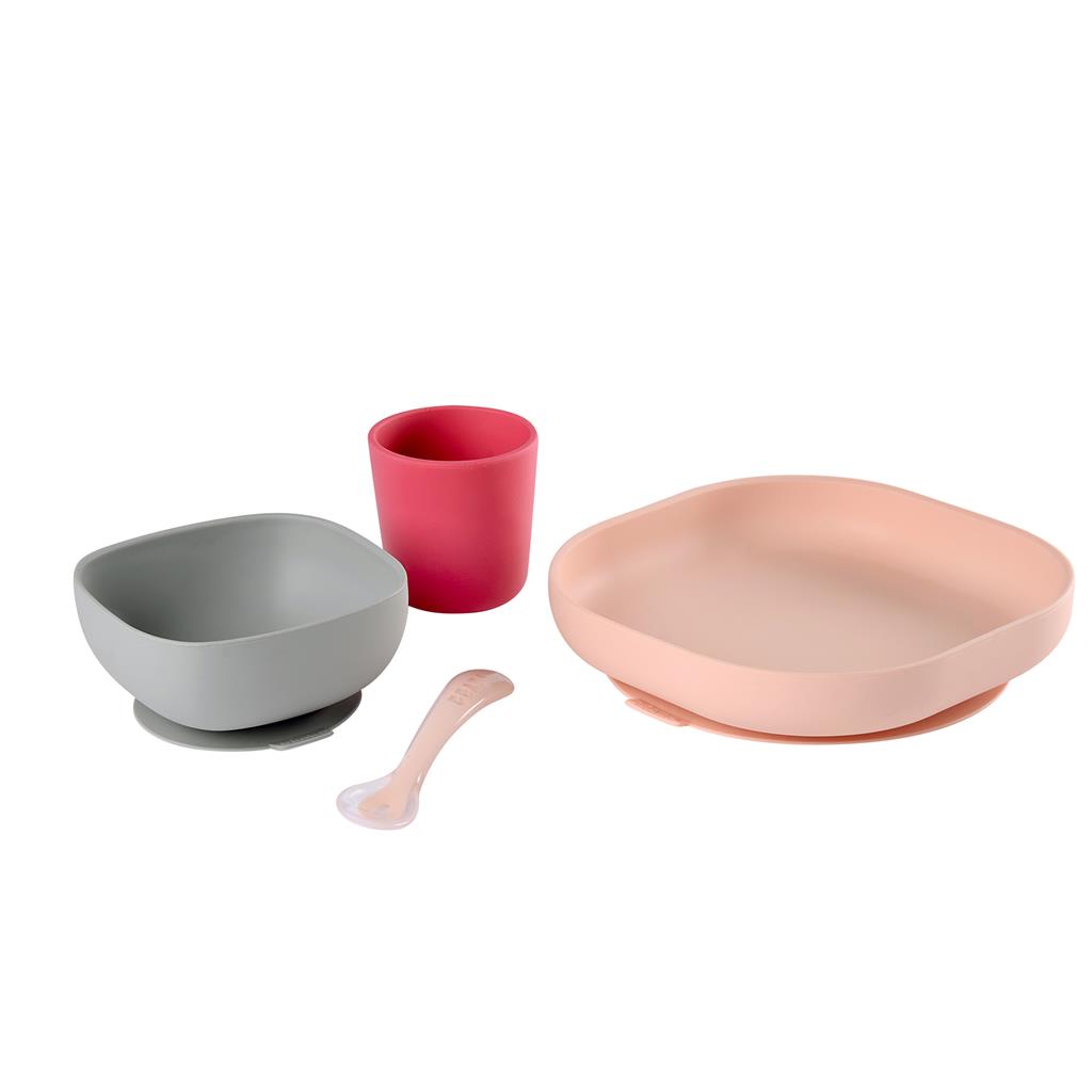 Eetset (4 stuks, silicone)