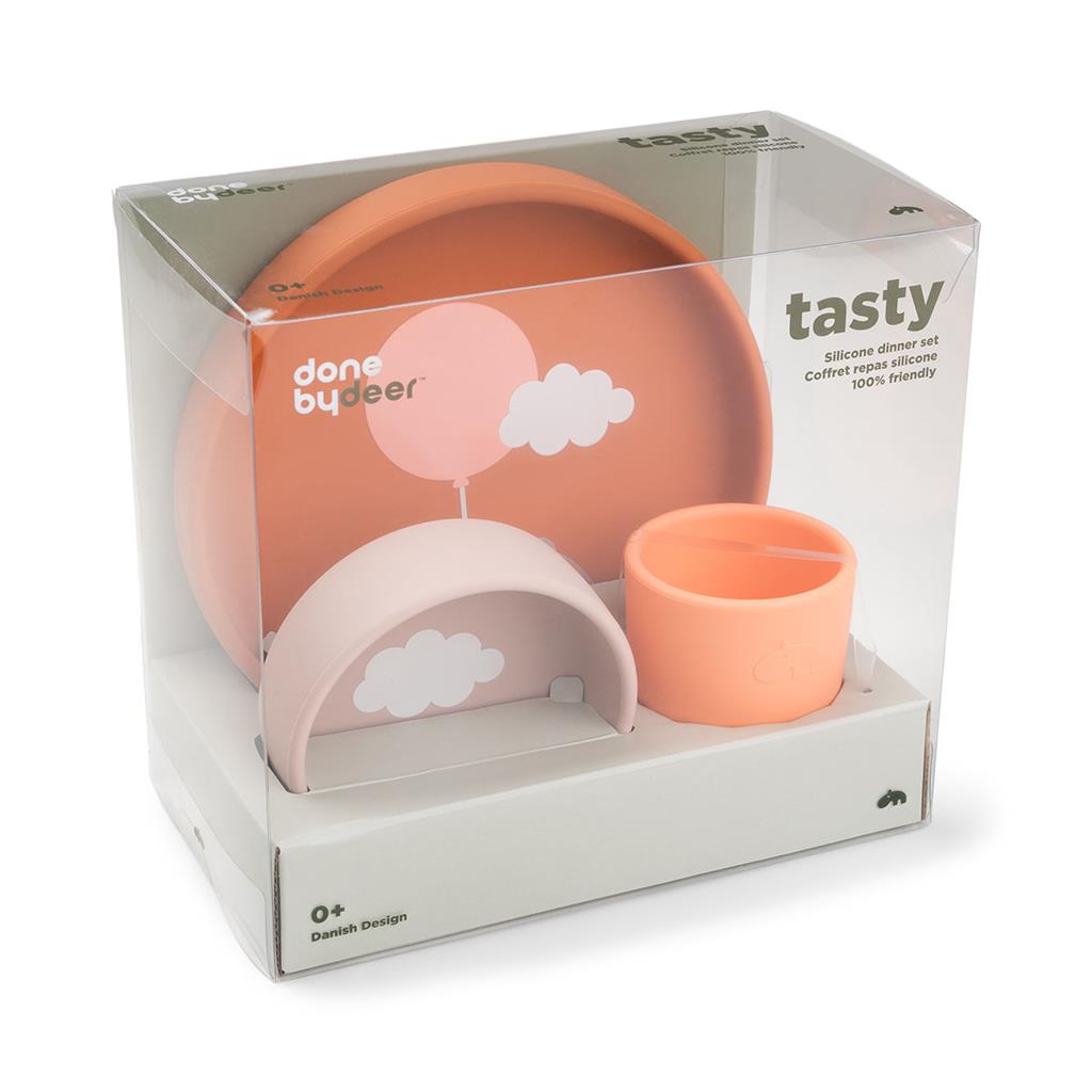 Eetset (silicone) Happy clouds