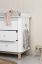 Commode 6 laden (large, wit/eik)