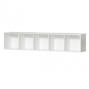 Opbergrek 5x1 zonder basis wit Oliver Furniture