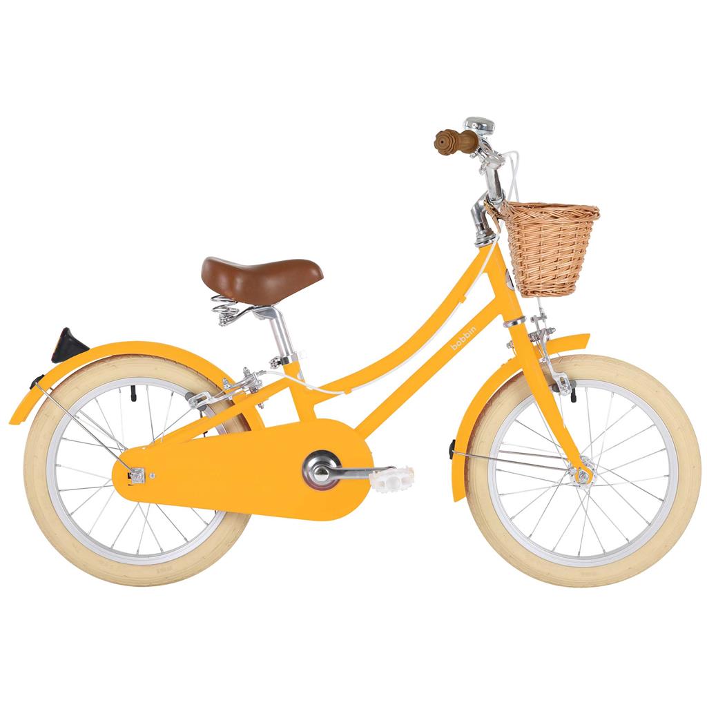 Fiets 16" gingersnap (incl mandje+wieltjes)