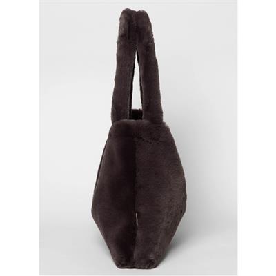 Verzorgingstas faux fur mom-bag