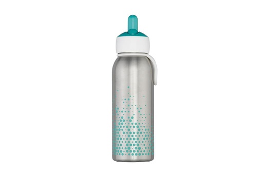 Isoleerfles flip-up campus 350 ml turquoise