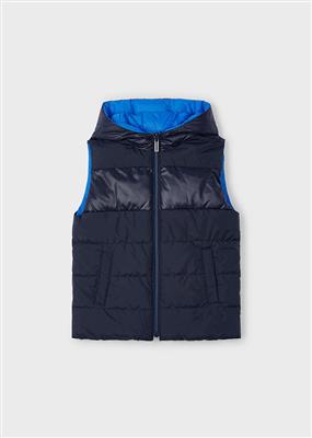 Omkeerbare bodywarmer 18-Dark cerul