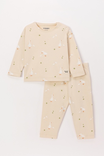 Pyjama eendjes print