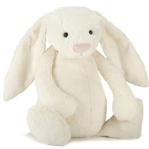 Knuffel verlegen konijn really big (67cm) cream