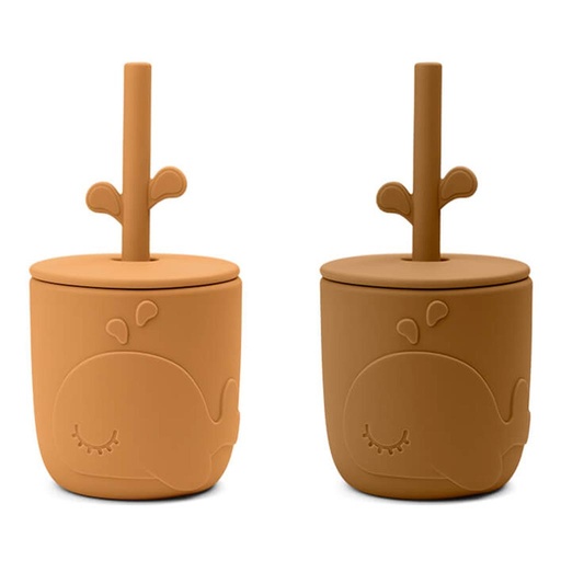 Drinkbeker (2-pack) Wally mustard