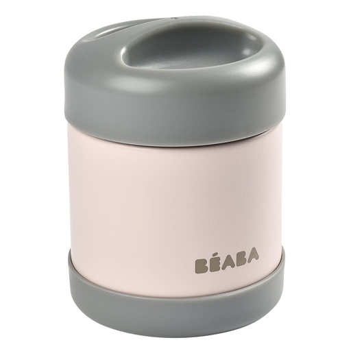 Thermos voor voeding 300ml dark mist-light pink