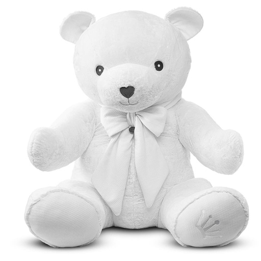 XL Teddybeer 100cm Zoe crystal white white