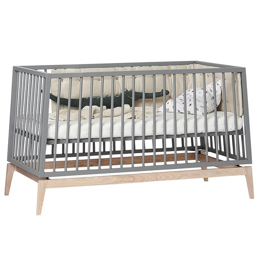 Bed Luna grey-oak