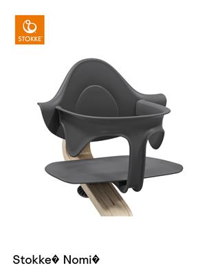 Babyset eetstoel anthracite