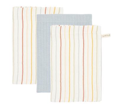 Washandjes (3 stuks) sunny stripes