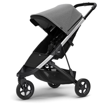 Buggy Spring inclusief zonnekap en beensteun grey melange